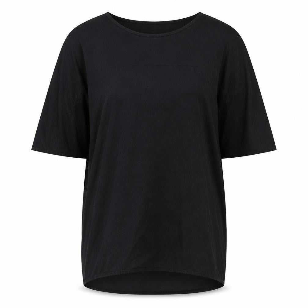COS Womens Beige Viscose Basic T-Shirt Size 6 Round Neck