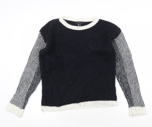 Atmosphere Womens Blue Round Neck Acrylic Pullover Jumper Size 6
