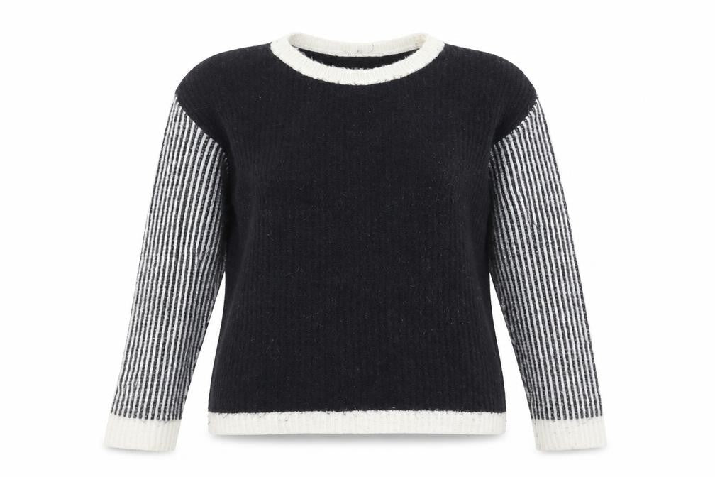 Atmosphere Womens Blue Round Neck Acrylic Pullover Jumper Size 6