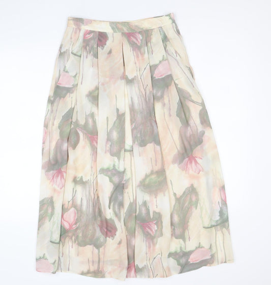 Reflections Womens Multicoloured Floral Polyester Tulip Skirt Size 12 Zip