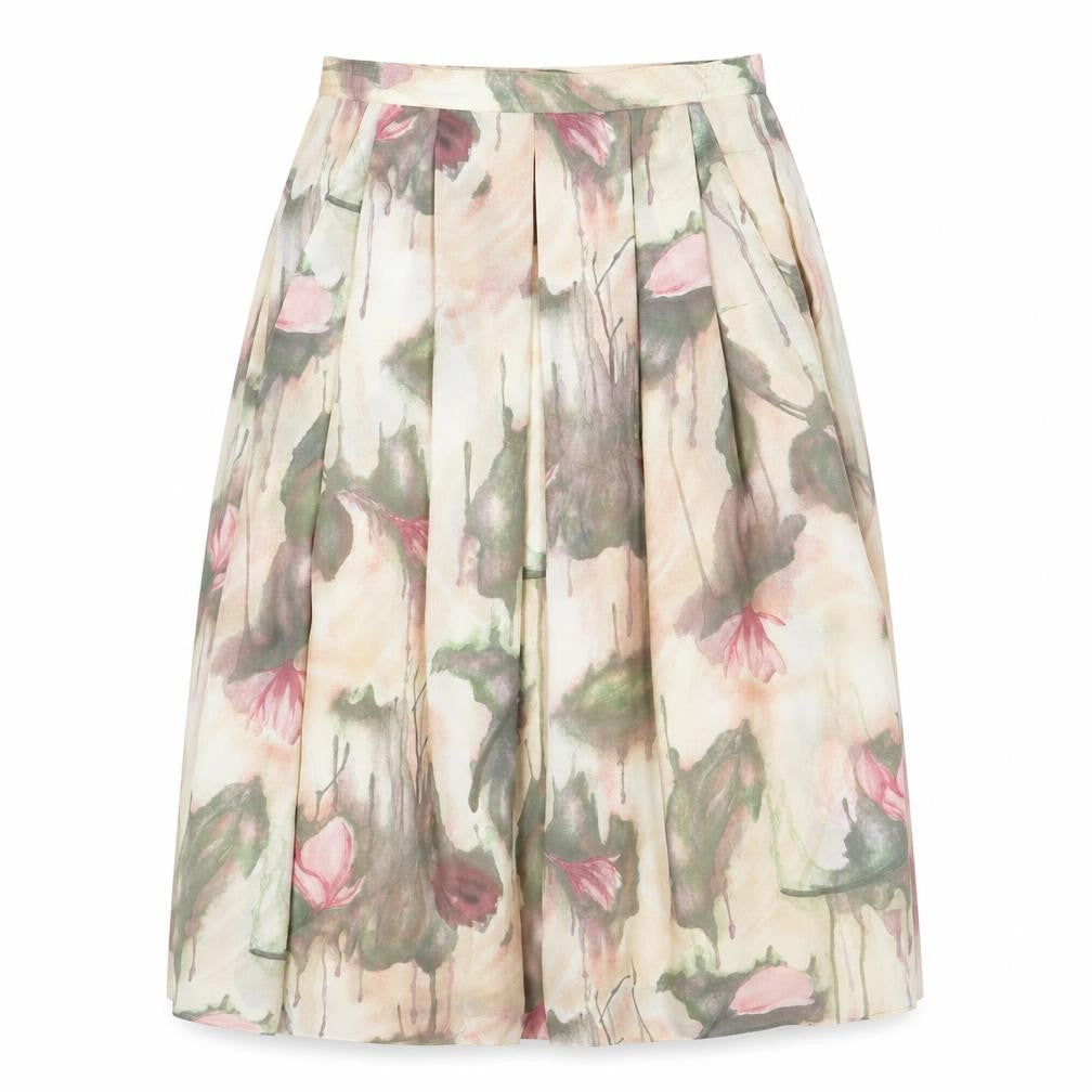 Reflections Womens Multicoloured Floral Polyester Tulip Skirt Size 12 Zip