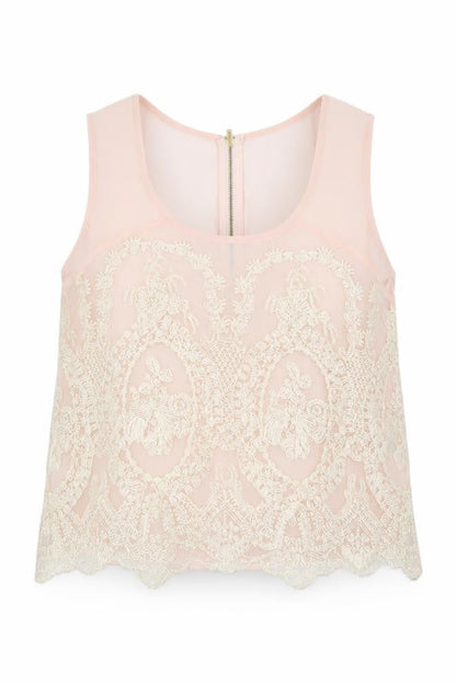 Atmosphere Womens Pink Polyester Basic Blouse Size 12 Square Neck