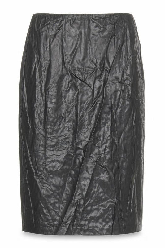 French Connection Womens Black Cotton Straight & Pencil Skirt Size 10 Zip