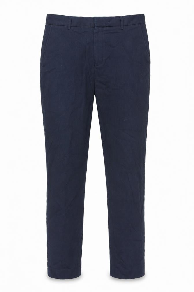 New Look Mens Blue Polyester Trousers Size 34 in Regular Hook & Eye