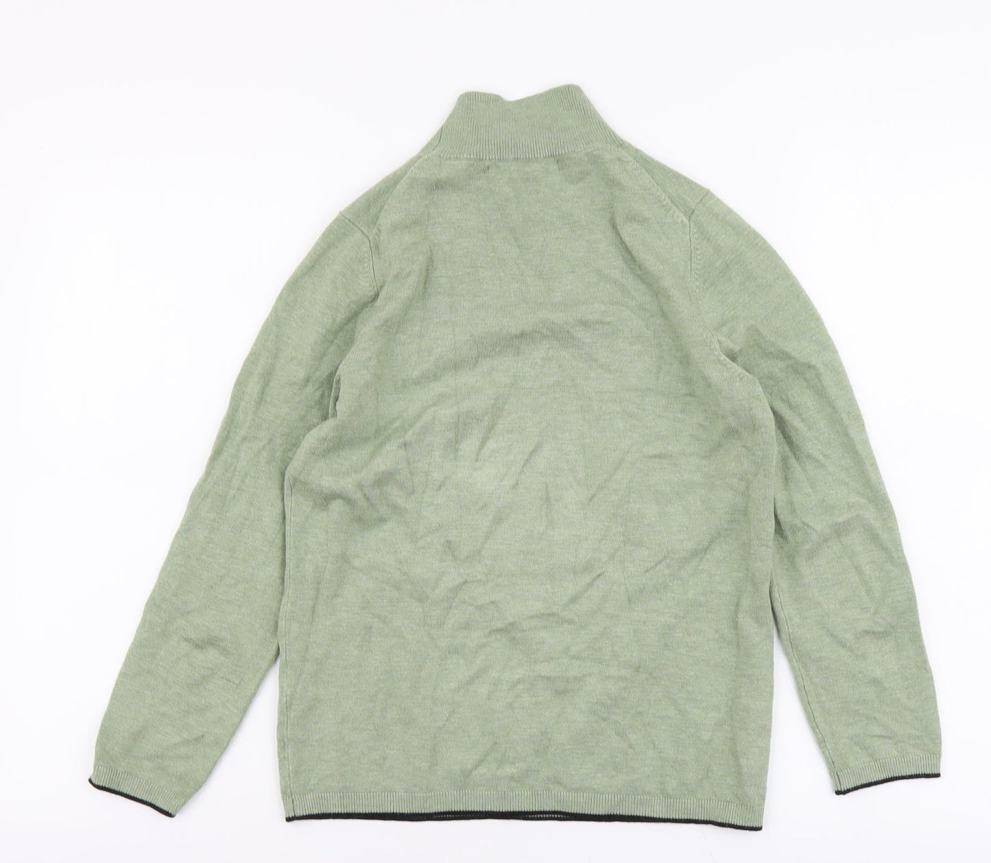 Sfera Womens Green High Neck Viscose Pullover Jumper Size S