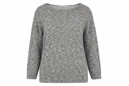 Tu Womens Grey Boat Neck Viscose Pullover Jumper Size 8
