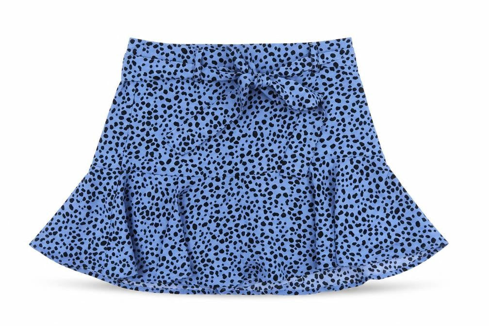 Stradivarius Womens Blue Polka Dot Viscose Skater Skirt Size M Zip