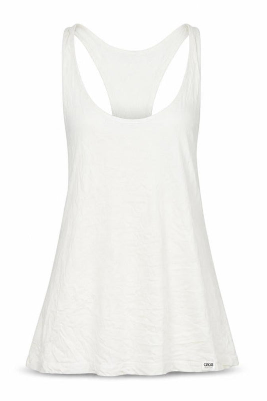 ASOS Womens White 100% Cotton Basic Tank Size M Scoop Neck