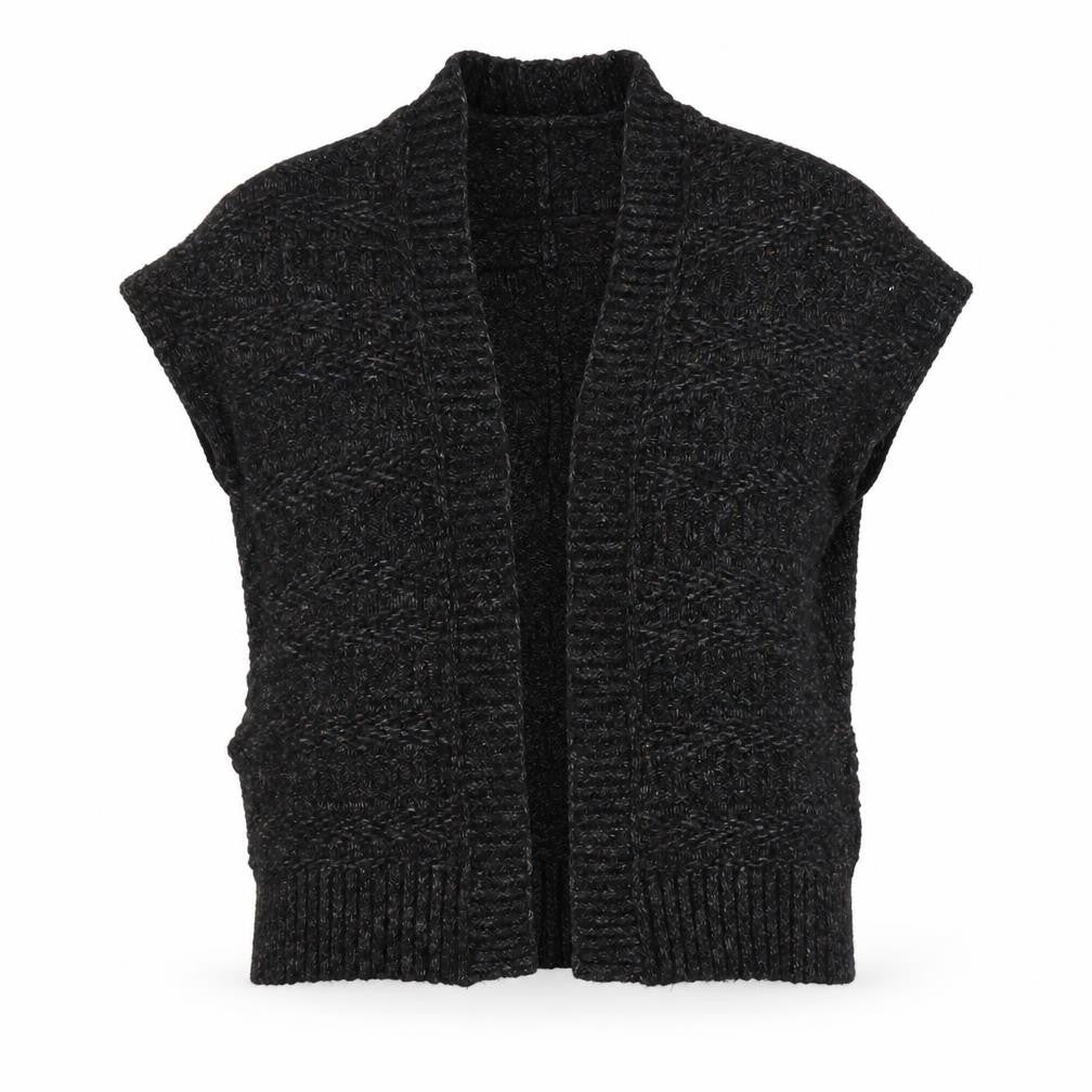 Marks & Spencer Womens Grey V-Neck Acrylic Cardigan Jumper Size S