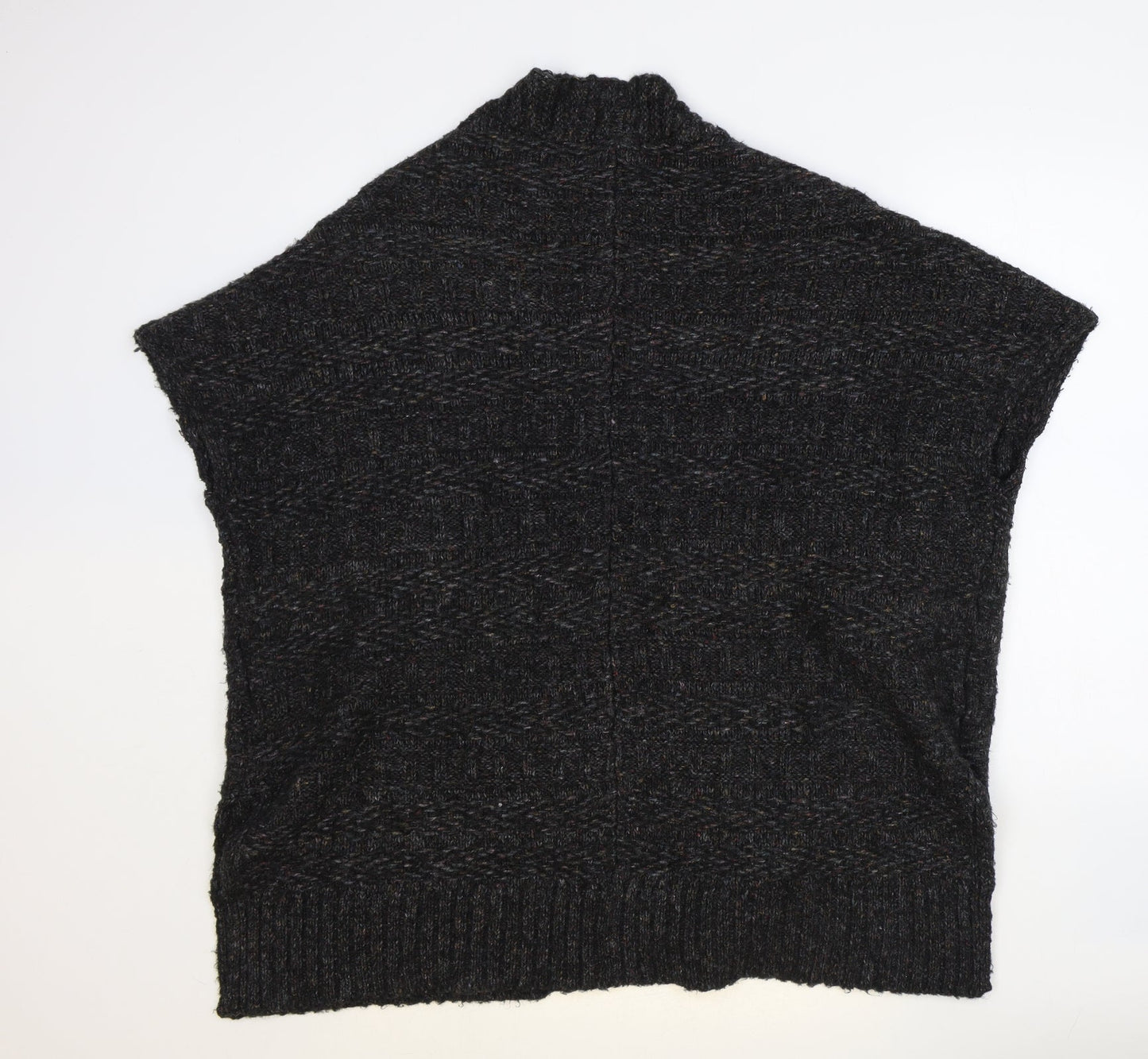 Marks and Spencer Womens Grey V-Neck Acrylic Cardigan Jumper Size S