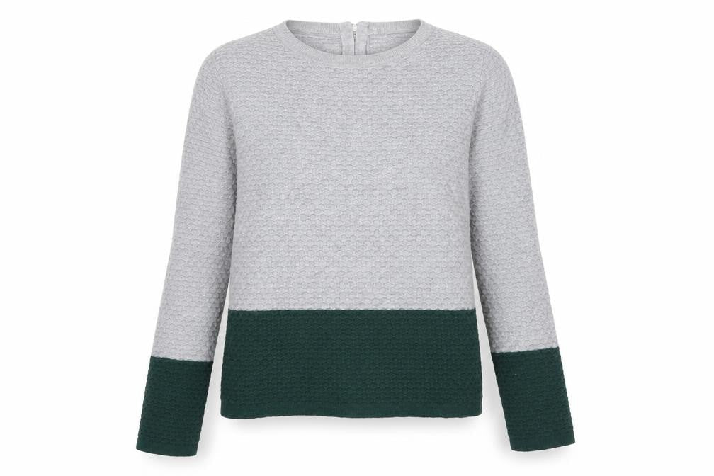 NEXT Womens Grey Round Neck Cotton Pullover Jumper Size 10