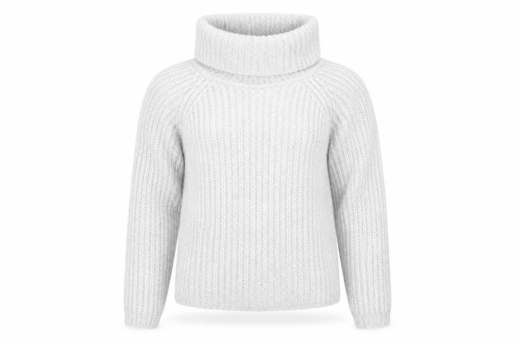 Amara Womens Grey Roll Neck Acrylic Pullover Jumper Size 12