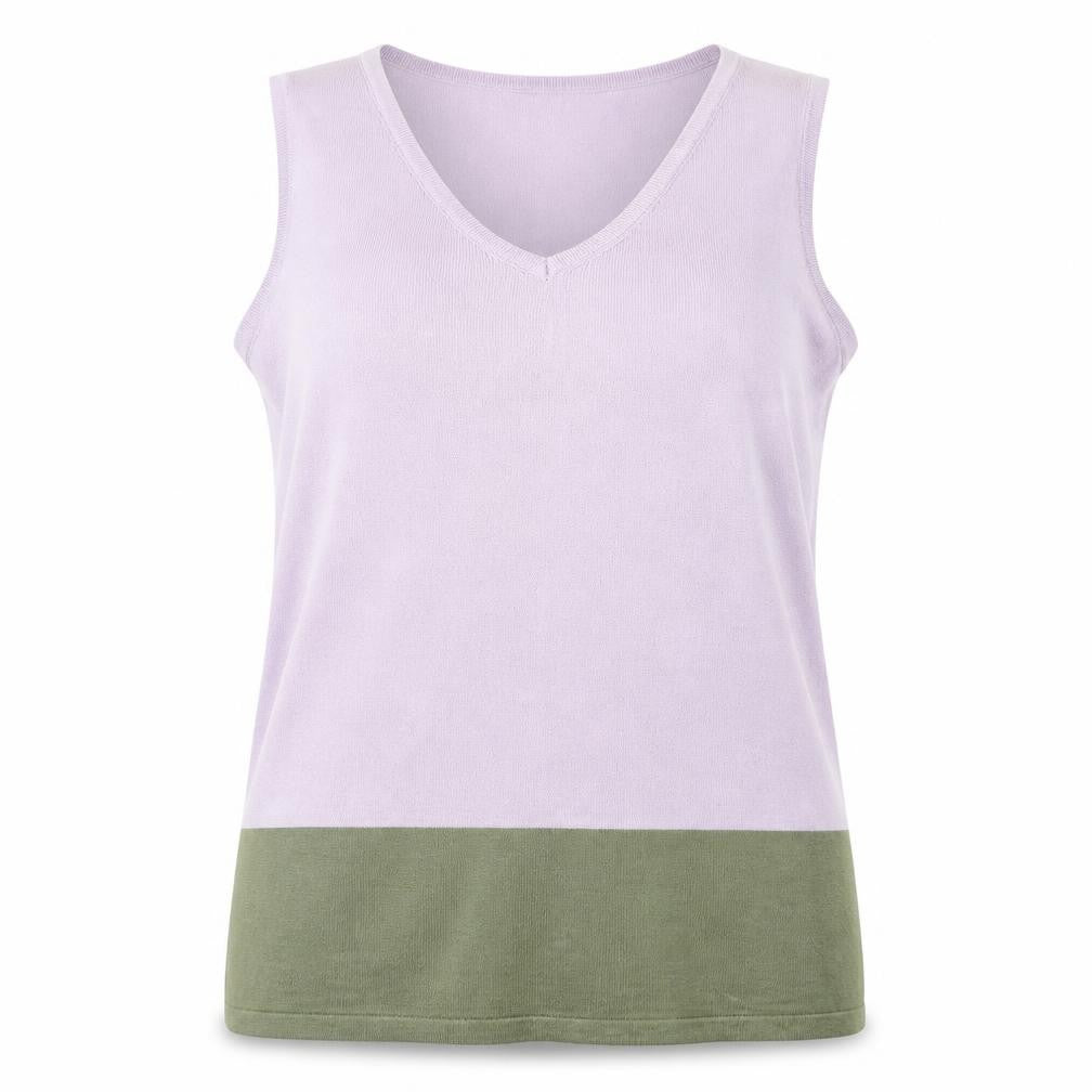 Cotton Traders Womens Multicoloured Viscose Basic Tank Size 14 V-Neck