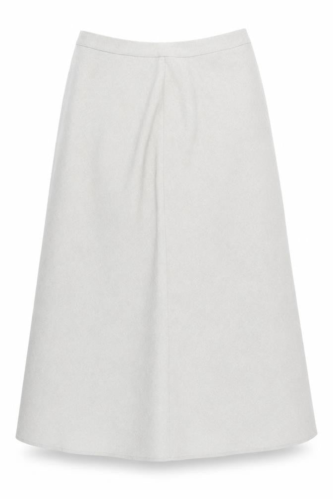 Topics Womens Beige Polyester Swing Skirt Size 10 Zip