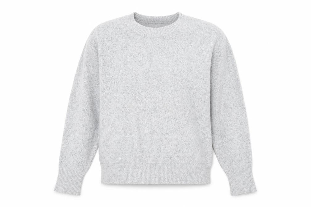 Oasis Womens Grey Scoop Neck Acrylic Pullover Jumper Size L
