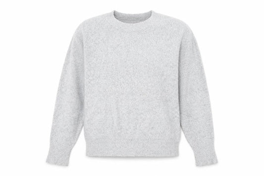 Oasis Womens Grey Scoop Neck Acrylic Pullover Jumper Size L