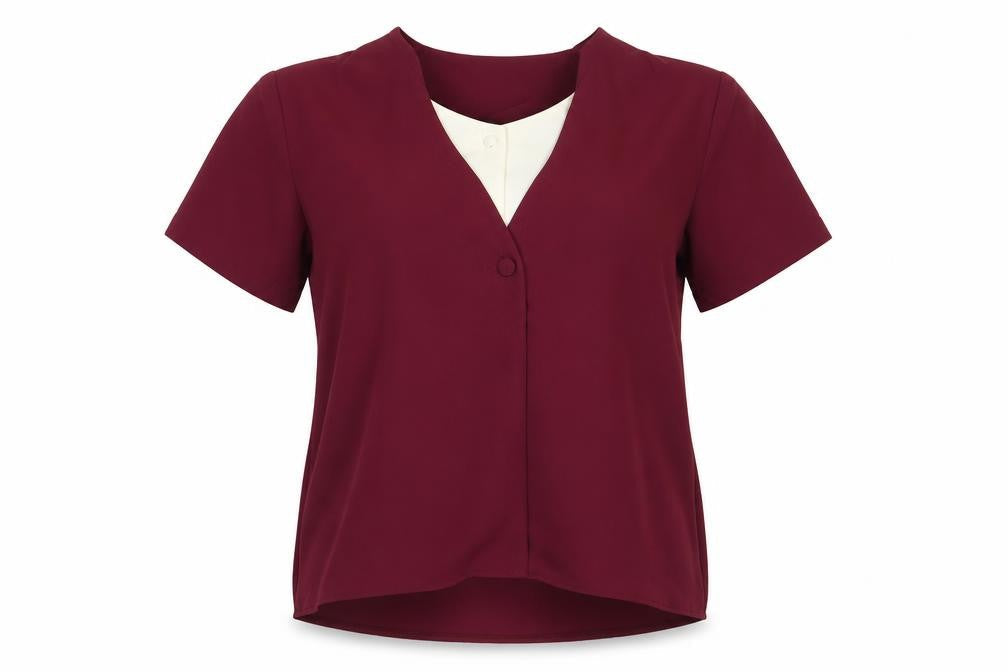 Berkertex Womens Purple Polyester Basic Blouse Size 16 V-Neck