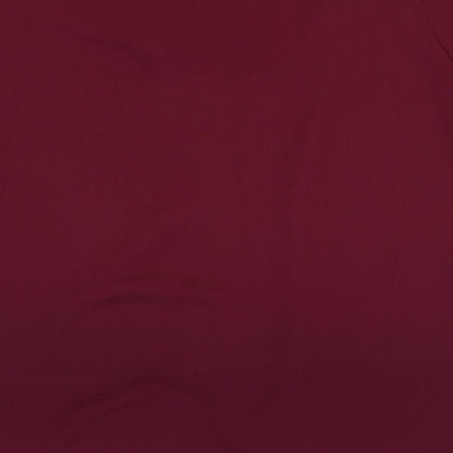 Berkertex Womens Purple Polyester Basic Blouse Size 16 V-Neck