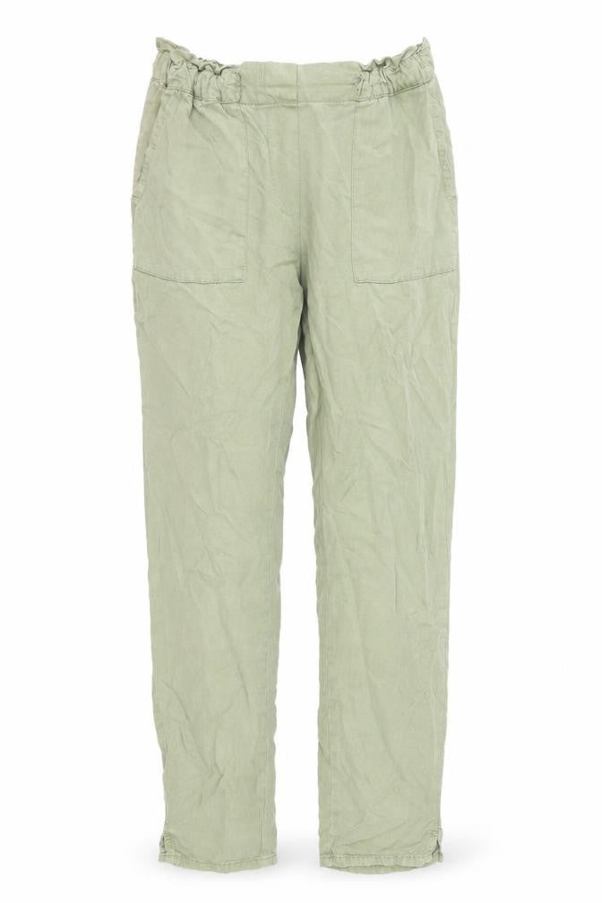 Promod Womens Green Viscose Trousers Size 4 Regular