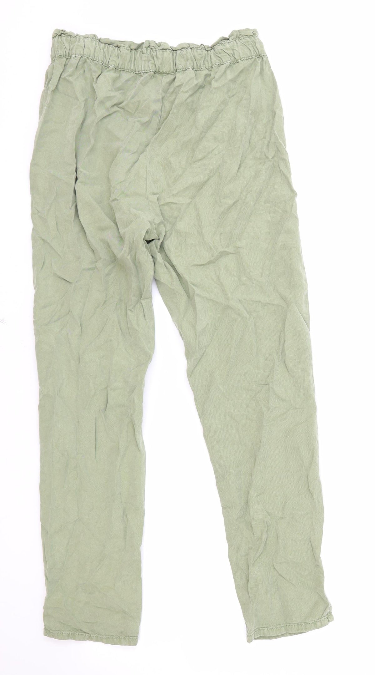 Promod Womens Green Viscose Trousers Size 4 Regular