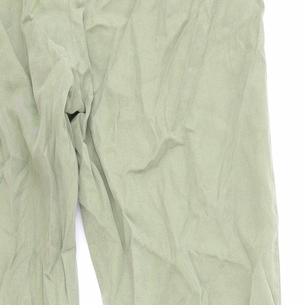 Promod Womens Green Viscose Trousers Size 4 Regular