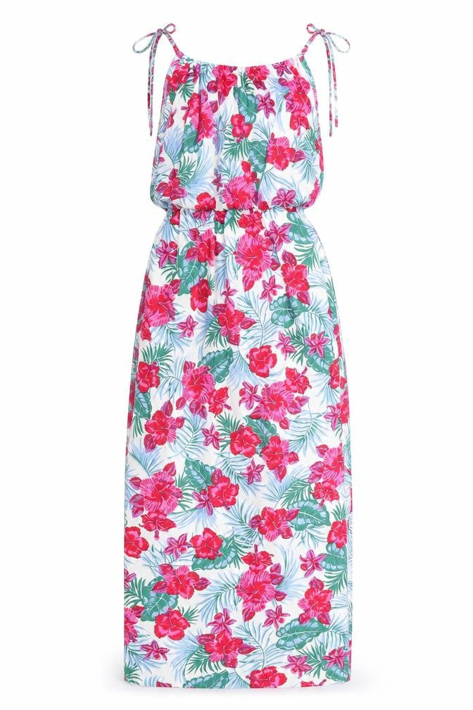 Daisy Street Womens Multicoloured Floral Polyester A-Line Size 10 Boat Neck Pullover