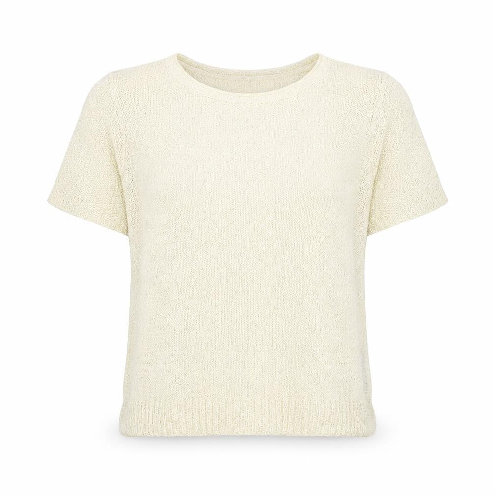 M&Co Womens White Scoop Neck Acrylic Pullover Jumper Size 14