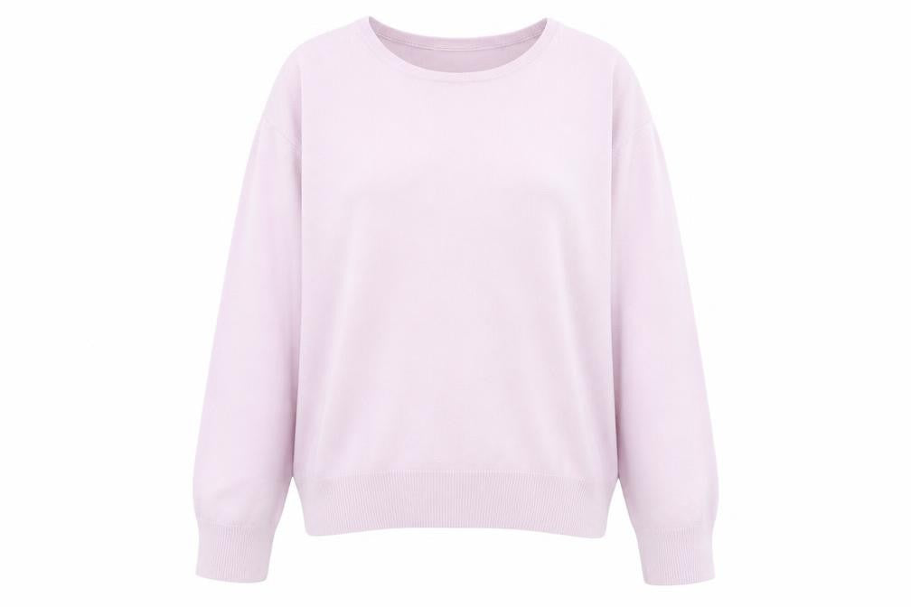 Marks & Spencer Womens Purple Round Neck Acrylic Pullover Jumper Size 14