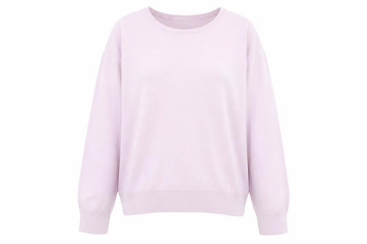 Marks & Spencer Womens Purple Round Neck Acrylic Pullover Jumper Size 14