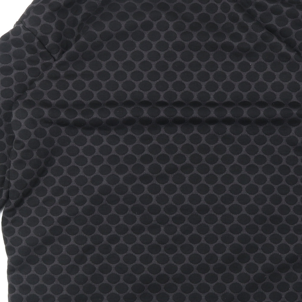 H&M Womens Black Geometric Jacket Blazer Size S