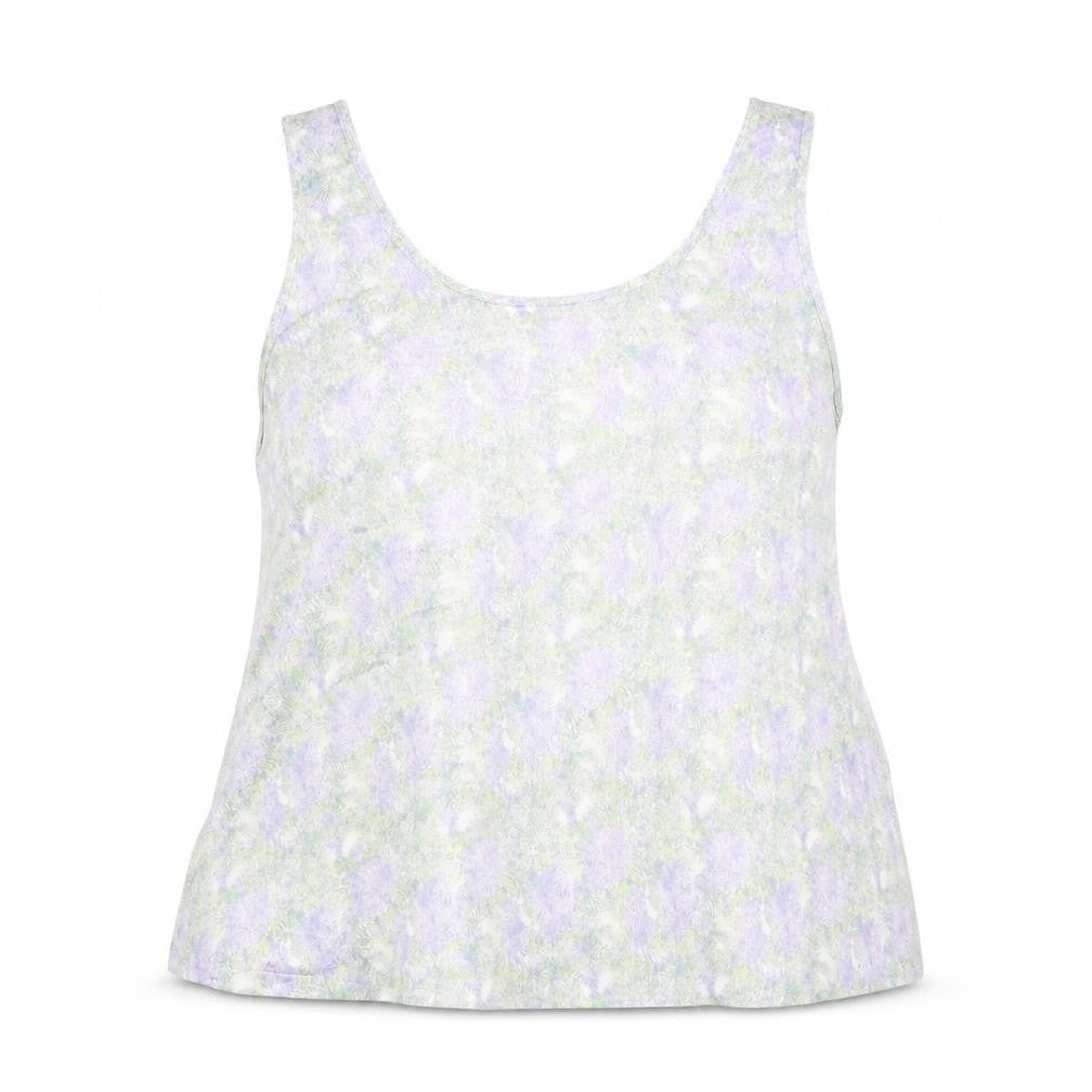 Marks & Spencer Womens Green Viscose Basic Tank Size 14 Scoop Neck