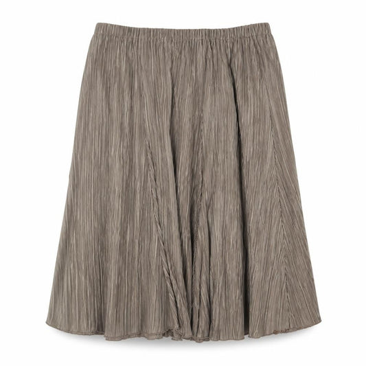 Preworn Womens Brown Polyester Swing Skirt Size 34 in