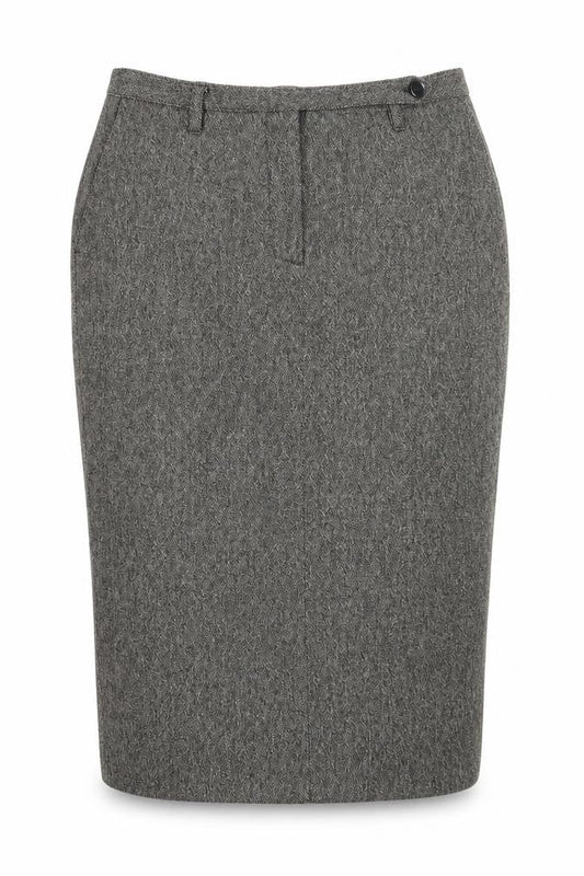 Miss Selfridge Womens Brown Acrylic Straight & Pencil Skirt Size 10 Button
