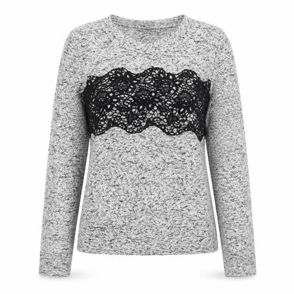 Next Womens Grey Round Neck Polyester Pullover Jumper Size 6