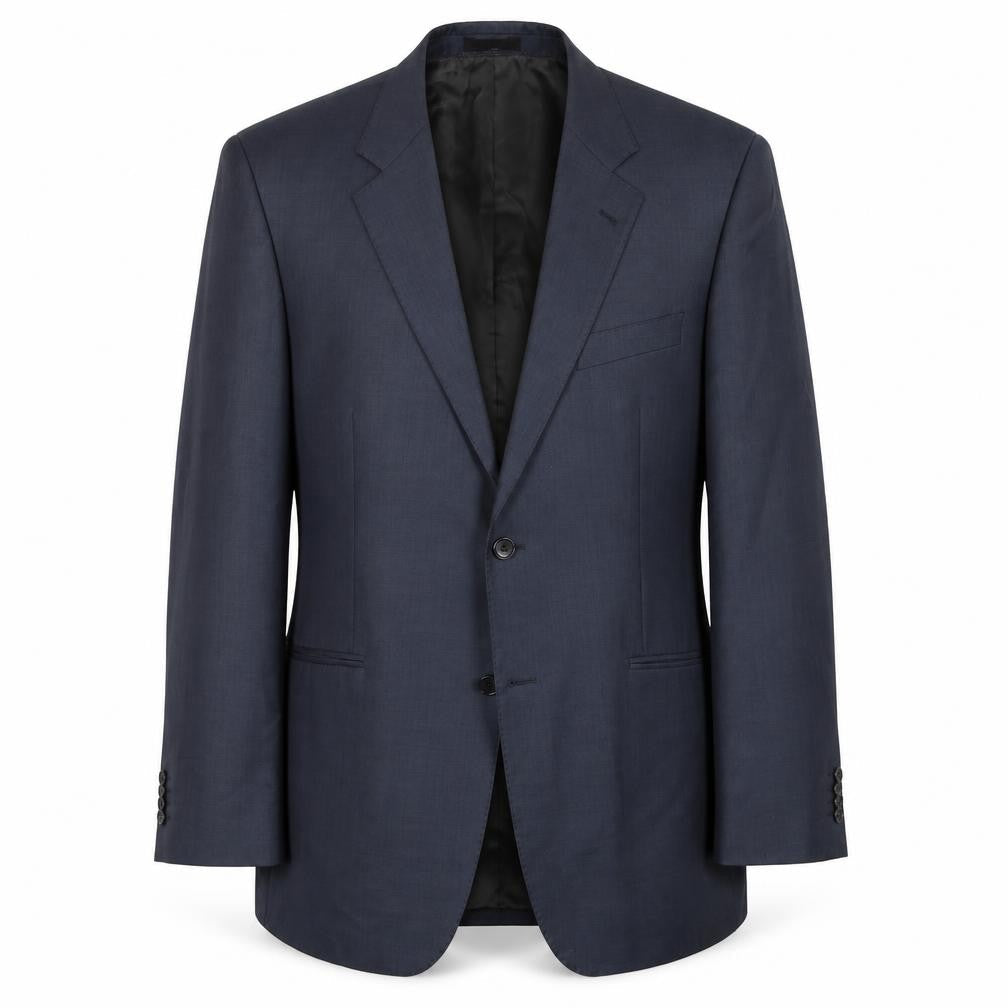 Simon Carter Mens Blue Wool Jacket Blazer Size 40 Regular