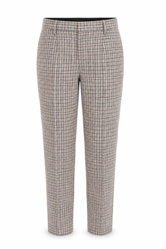 ASOS Womens Multicoloured Plaid Cotton Dress Pants Trousers Size 28 in L20 in Regular Zip