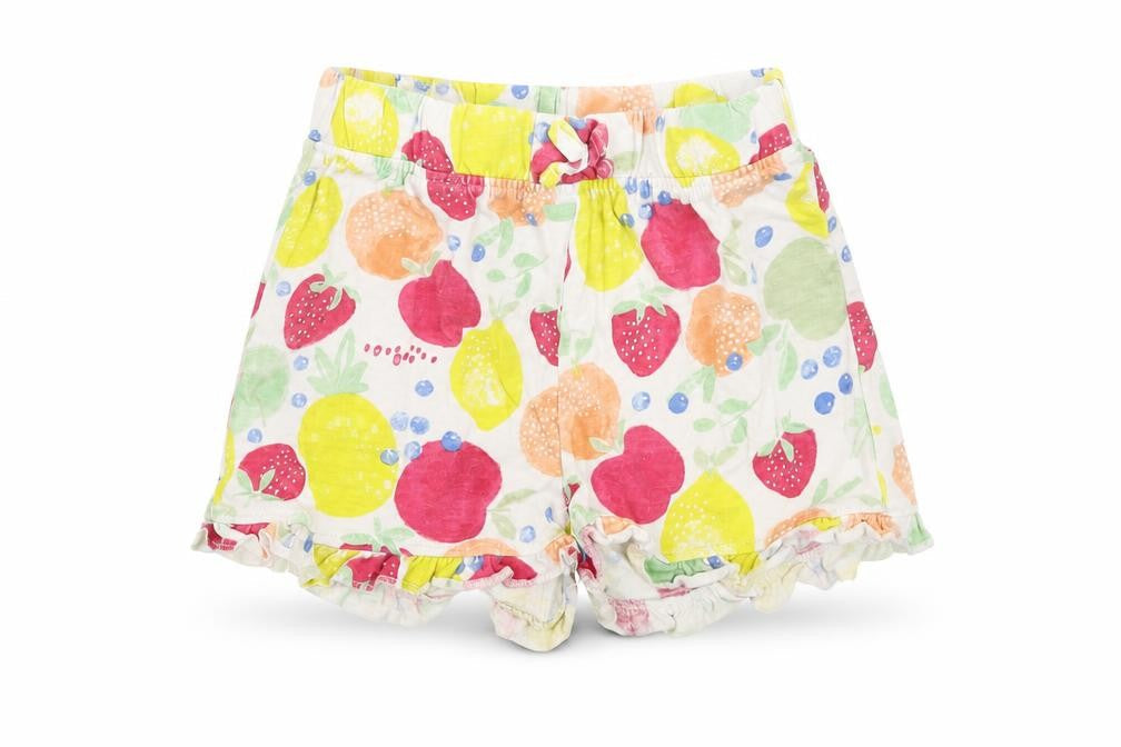 Primark Girls Multicoloured Geometric Cotton Cropped Trousers Size 24 Months Pullover - Fruit Pattern