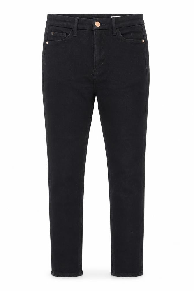 Marks & Spencer Womens Black Cotton Skinny Jeans Size 10 Regular Zip