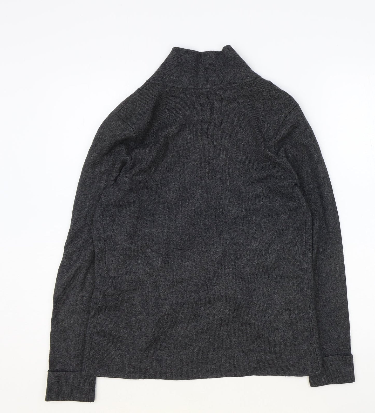 Marks and Spencer Womens Grey Scoop Neck Viscose Cardigan Jumper Size 10