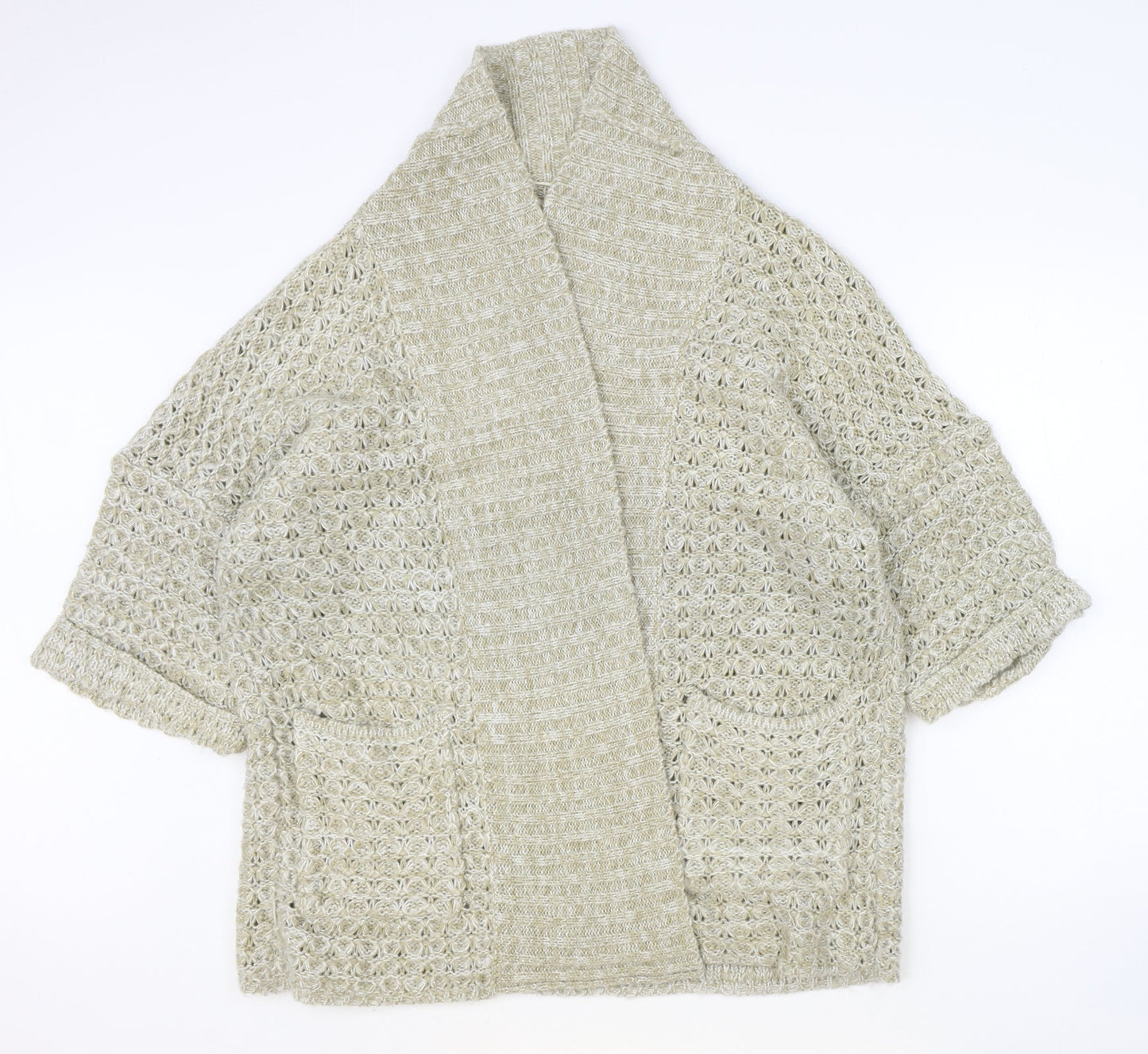 Atmosphere Womens Brown V-Neck Acrylic Cardigan Jumper Size 6