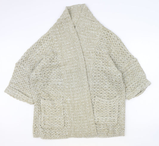 Atmosphere Womens Brown V-Neck Acrylic Cardigan Jumper Size 6