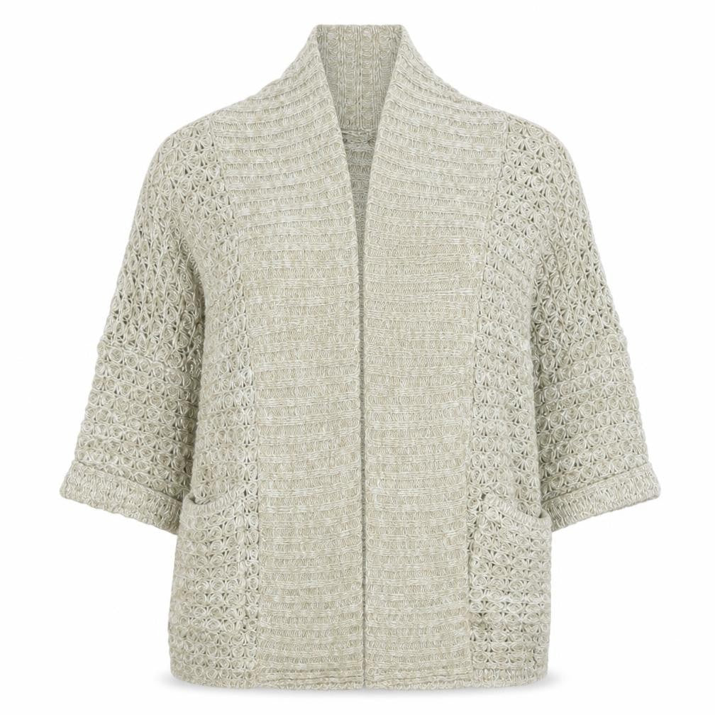 Atmosphere Womens Brown V-Neck Acrylic Cardigan Jumper Size 6