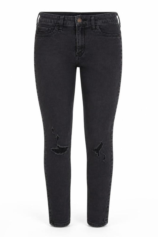 Hollister Womens Grey Cotton Skinny Jeans Size 24 in Regular Zip