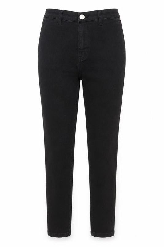PRETTYLITTLETHING Womens Black Cotton Skinny Jeans Size 6 Regular Zip