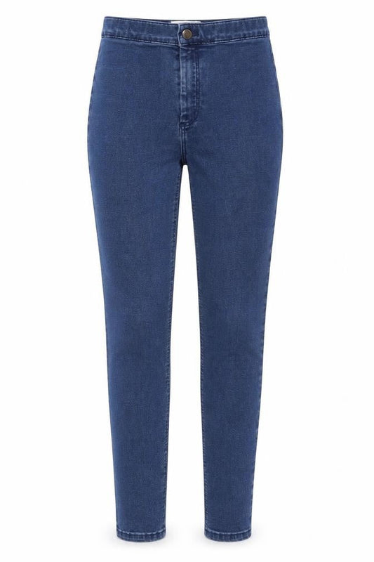 Topshop Womens Blue Cotton Jegging Jeans Size 28 in Regular Zip