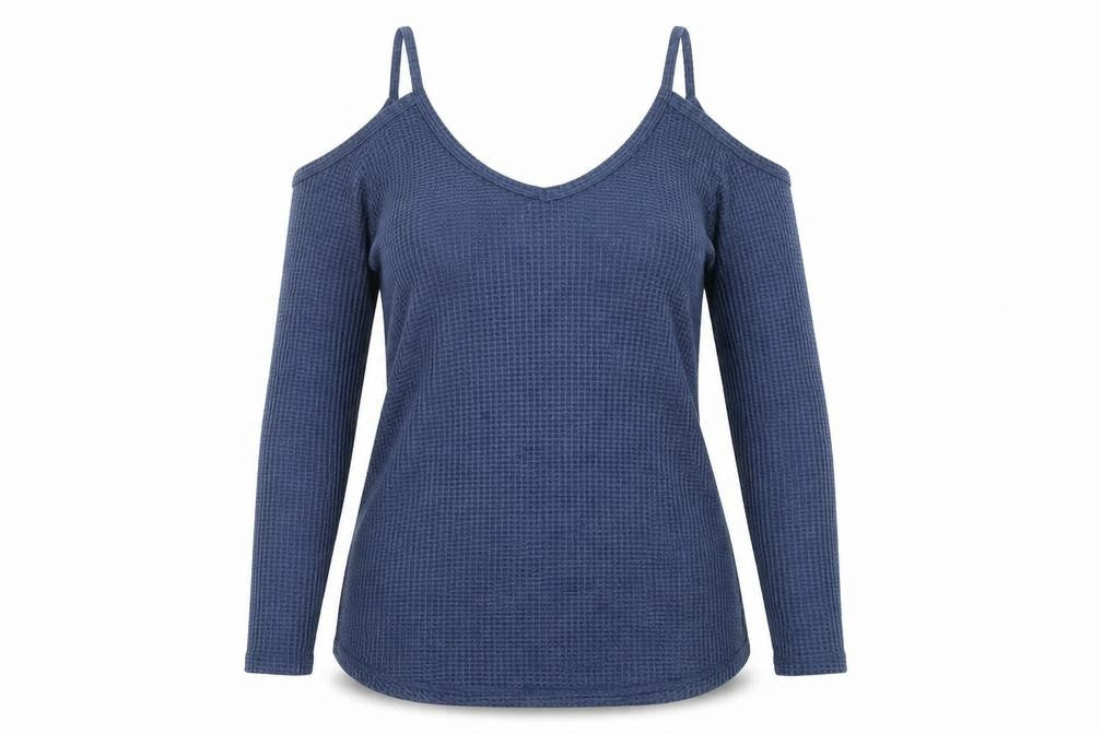 Yoins Womens Blue Polyester Basic Tank Size S V-Neck - Colour Block