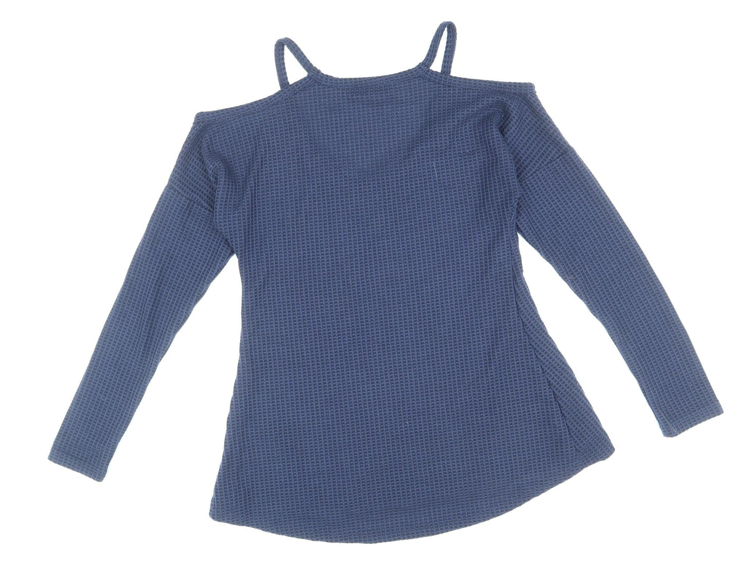 Yoins Womens Blue Polyester Basic Tank Size S V-Neck - Colour Block