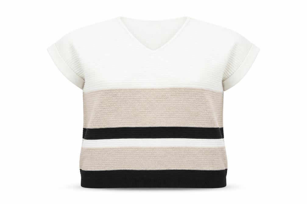 F&F Womens White V-Neck Viscose Pullover Jumper Size 12