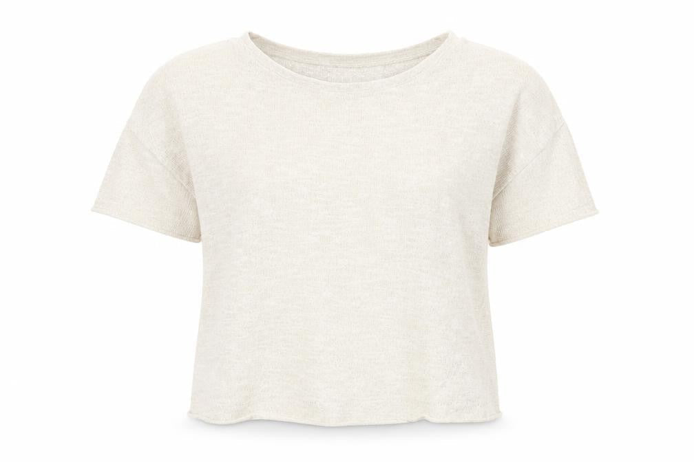 VILA Womens Beige Round Neck Acrylic Pullover Jumper Size M