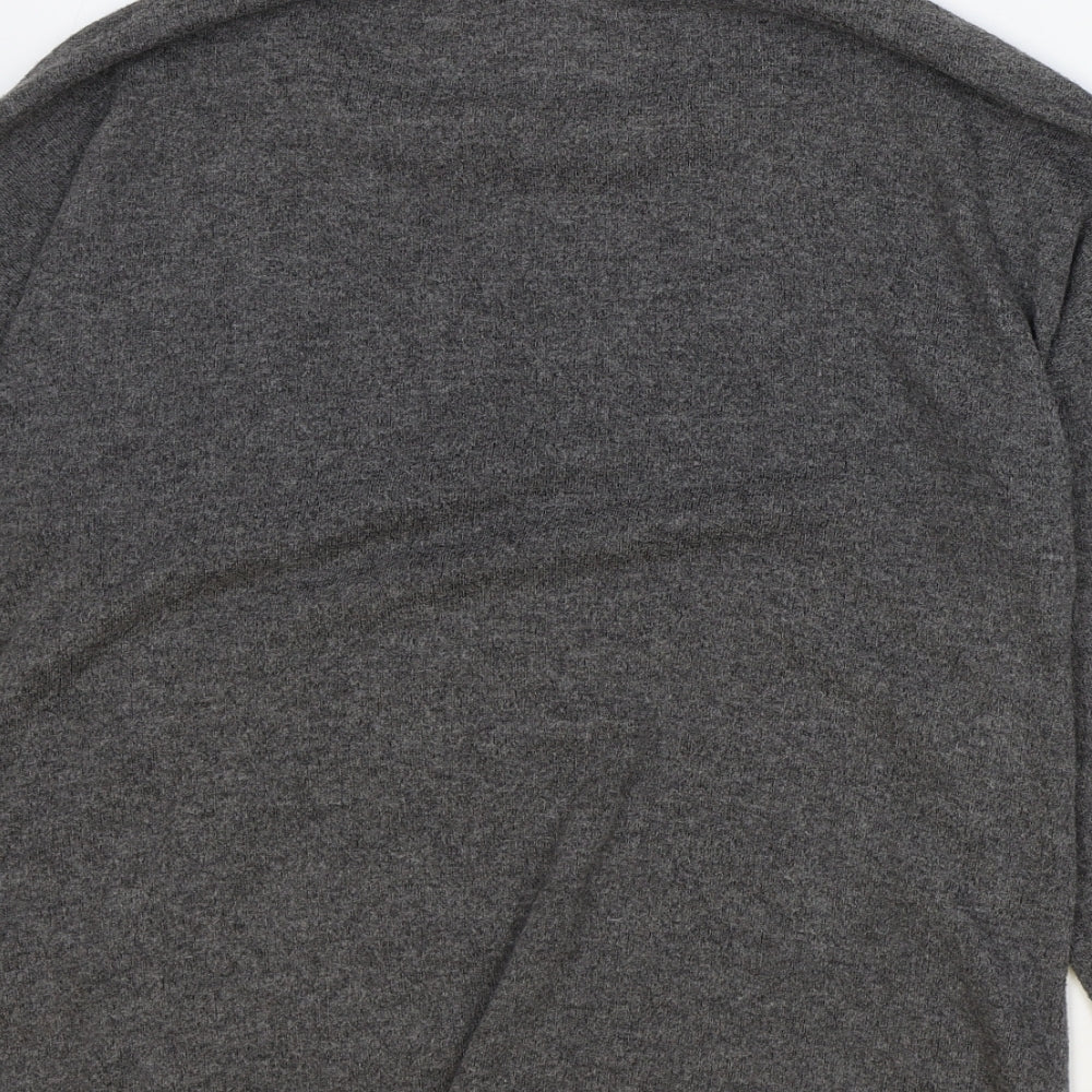 Primark Womens Grey Round Neck Polyester Pullover Jumper Size M